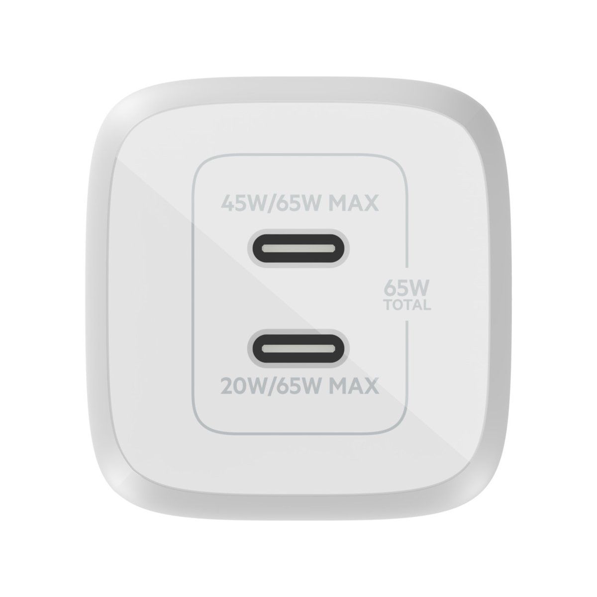 Adapter sạc nhanh 2 cổng Belkin 65W USB-C GaN (BoostCharge Pro) - Ảnh 3