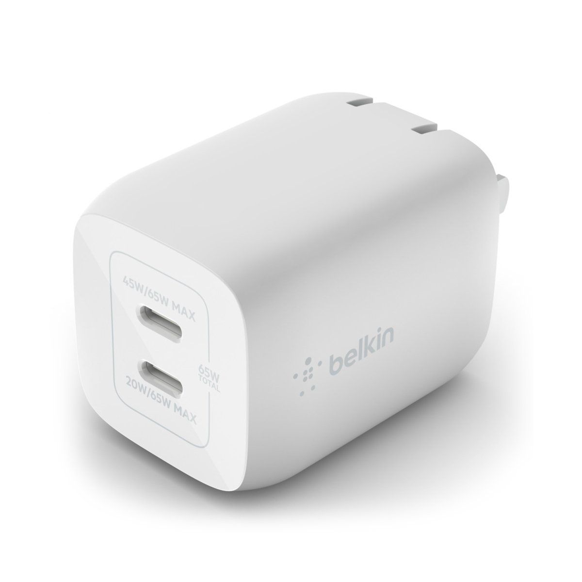Adapter sạc nhanh 2 cổng Belkin 65W USB-C GaN (BoostCharge Pro) - Ảnh 5