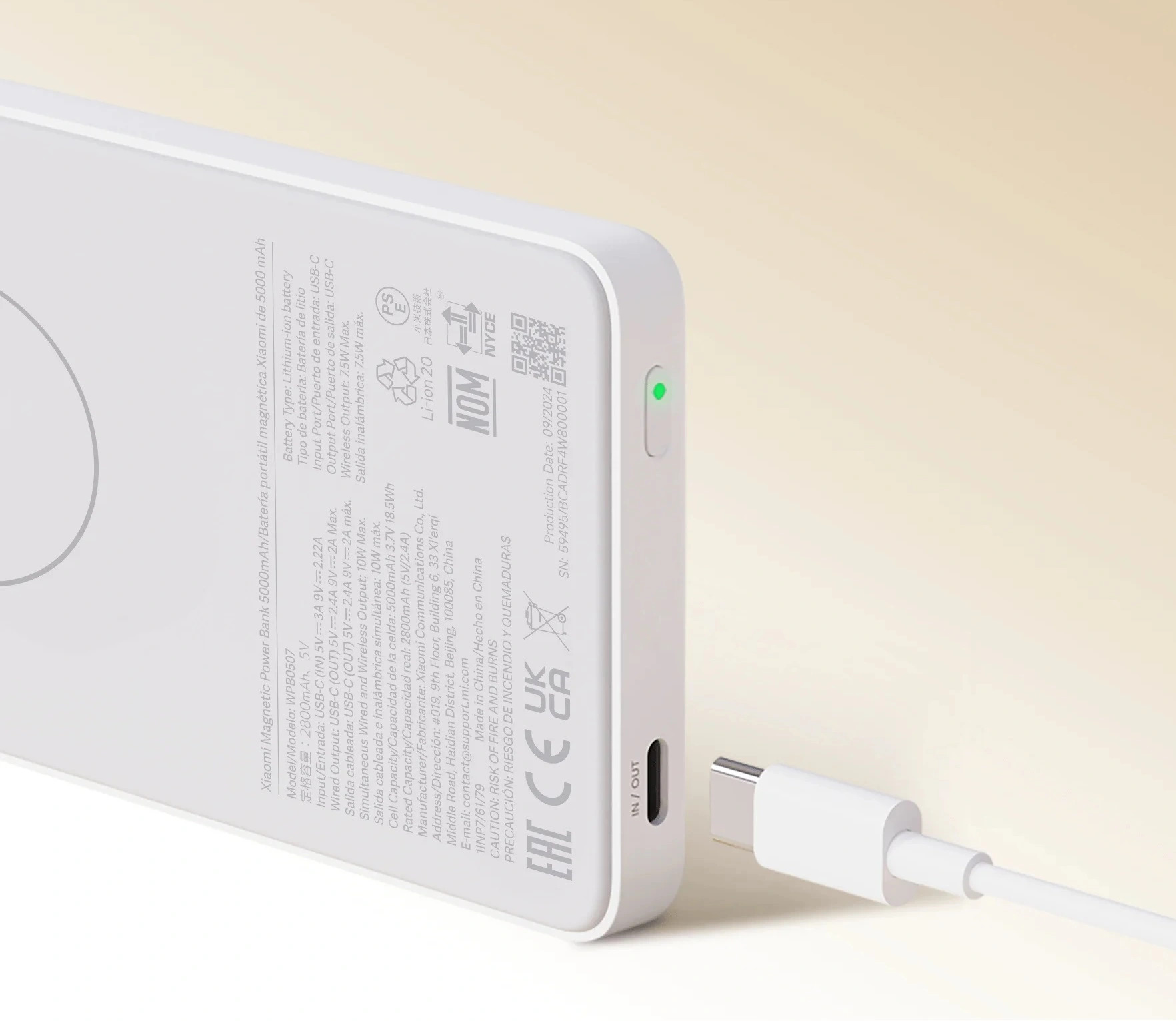 Pin sạc dự phòng Xiaomi Magnetic Power Bank 5000mAh BHR9304TH – Sạc nhanh, tiện lợi, từ tính siêu tiện dụng - Ảnh 3