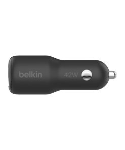 Belkin BoostCharge CCB005QCBK – Sạc Ô Tô Hai Cổng 42W, PD + Quick Charge, Chính Hãng