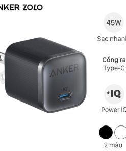 Adapter Sạc Anker Nano A2692 45W / GaN / Type-C IQ3 – Sạc nhanh gọn nhẹ, tương thích đa thiết bị