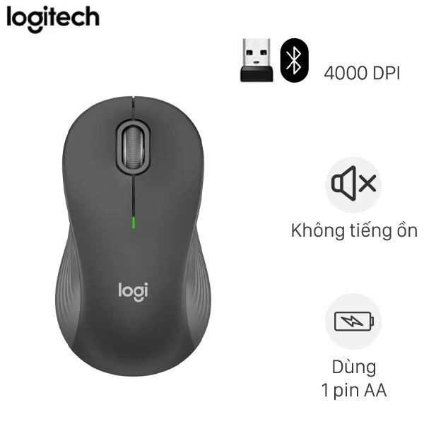 Chuột Bluetooth Logitech M550L Silent – Kết nối mượt mà, êm ái từng cú nhấp