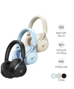 Tai nghe Bluetooth chụp tai Anker Soundcore Space One – Chống ồn chủ động, pin trâu, âm thanh sống động