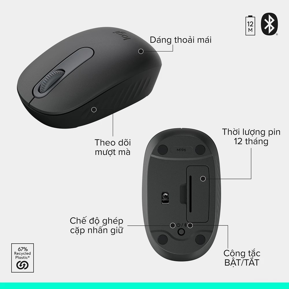 Combo Bàn Phím và Chuột Không Dây Logitech MK250 – Tiện Lợi, Bền Bỉ và Linh Hoạt - Ảnh 4