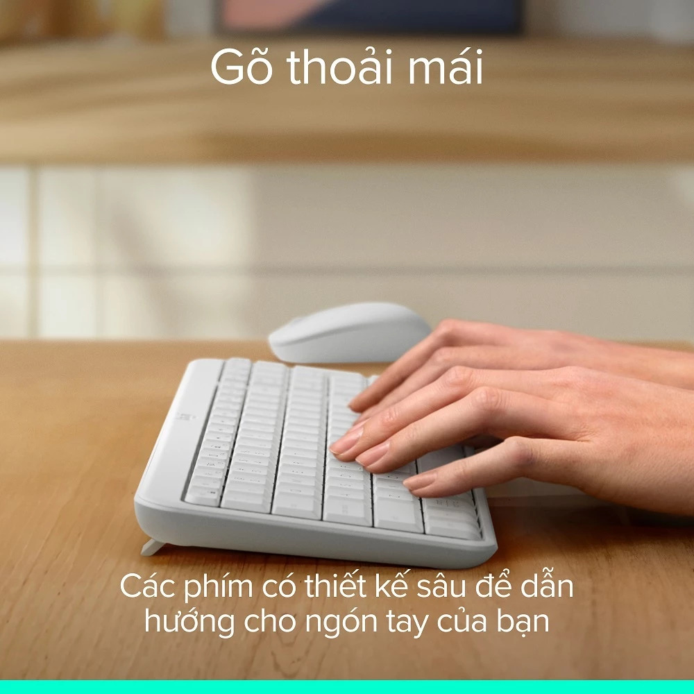 Combo Bàn Phím và Chuột Không Dây Logitech MK250 – Tiện Lợi, Bền Bỉ và Linh Hoạt - Ảnh 3
