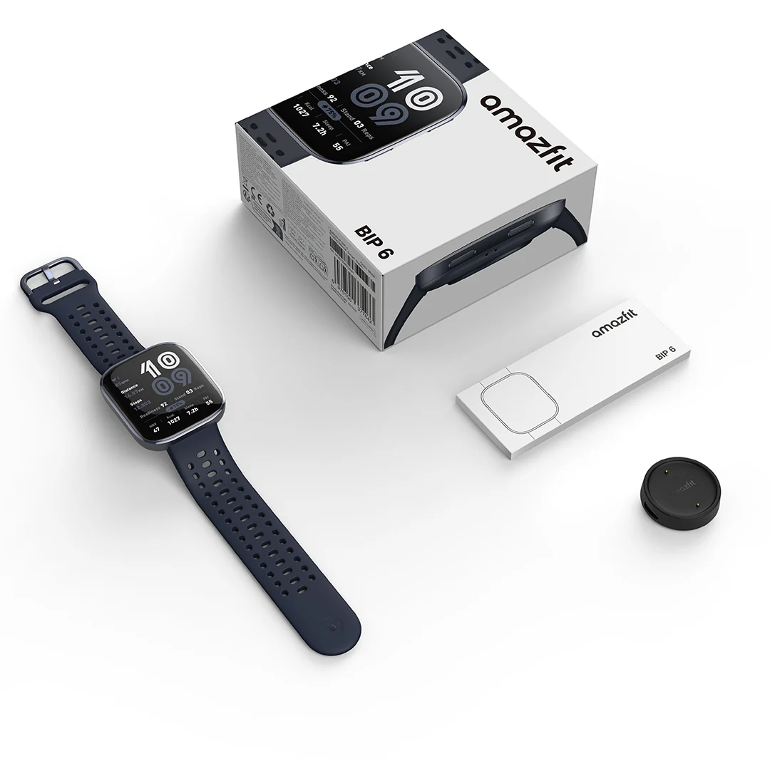 Đồng Hồ Thông Minh Amazfit Bip 6 – Màn hình lớn 2.5D, pin lâu, theo dõi sức khỏe toàn diện