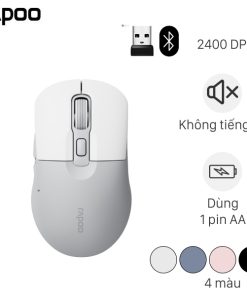 Chuột Bluetooth Silent Rapoo B2W – Chuột không dây siêu êm, nhỏ gọn, mượt mà cho mọi nhu cầu