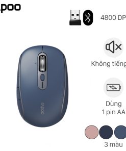 Chuột Không Dây Rapoo M590 Silent – Kết nối đa thiết bị, siêu êm, pin siêu bền