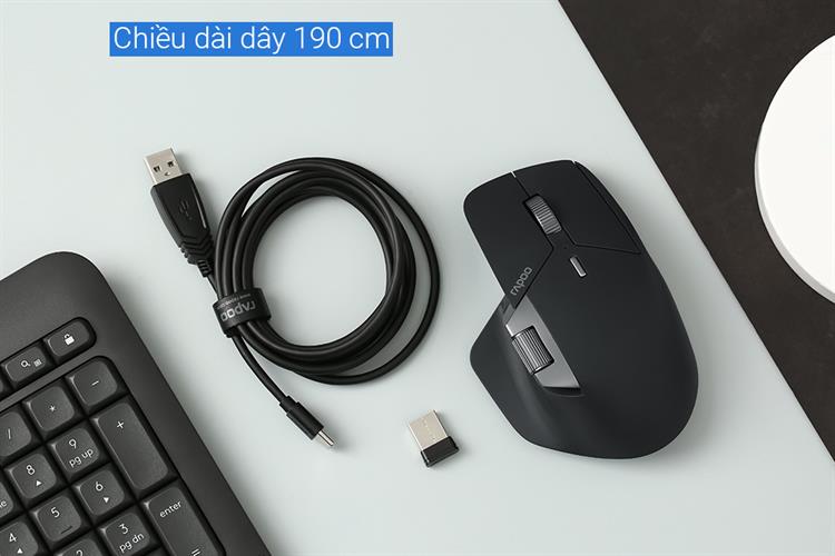 Chuột Sạc Bluetooth Rapoo MT760 – Đa thiết bị, pin trâu, hiệu suất cao - Ảnh 7
