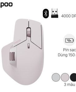 Chuột Không Dây Rapoo MT760 Mini – Nhỏ Gọn, Đa Kết Nối, Hiệu Năng Mạnh Mẽ