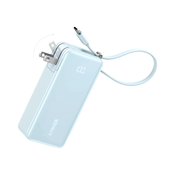 Pin sạc dự phòng Polymer 10000mAh kiêm Adapter Sạc Type-C PD 30W Anker A1637 (kèm cáp Type-C) - Ảnh 2