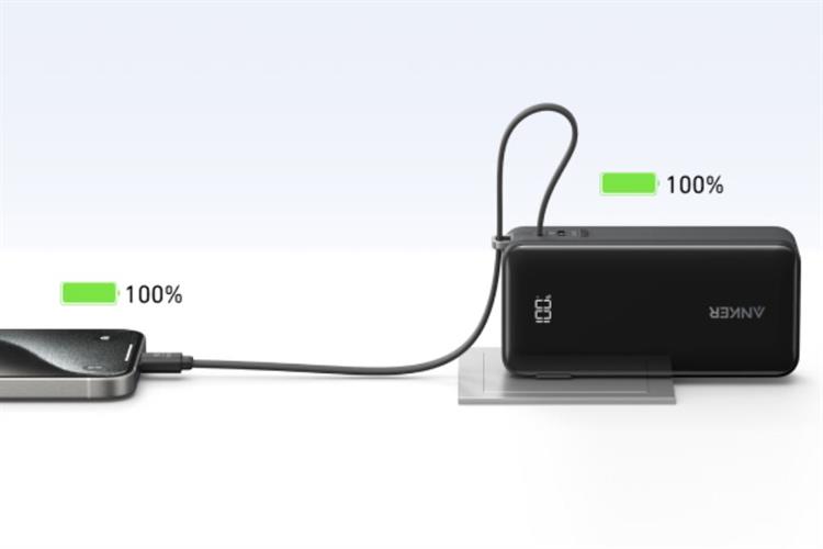 Pin sạc dự phòng Polymer 10000mAh kiêm Adapter Sạc Type-C PD 30W Anker A1637 (kèm cáp Type-C) - Ảnh 8