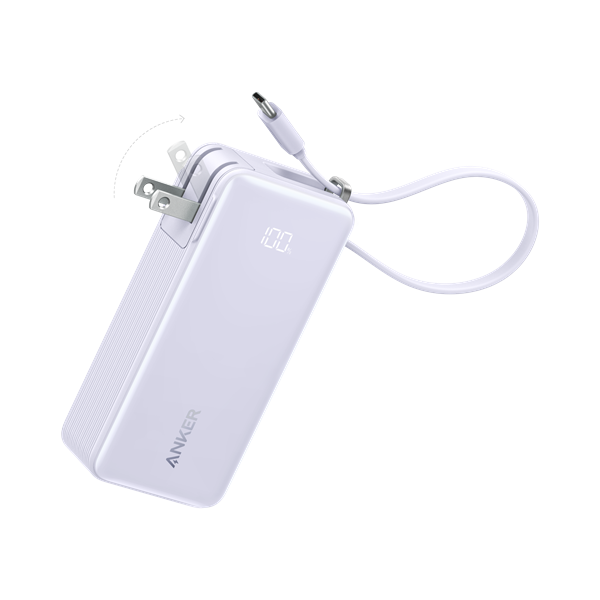 Pin sạc dự phòng Polymer 10000mAh kiêm Adapter Sạc Type-C PD 30W Anker A1637 (kèm cáp Type-C) - Ảnh 7